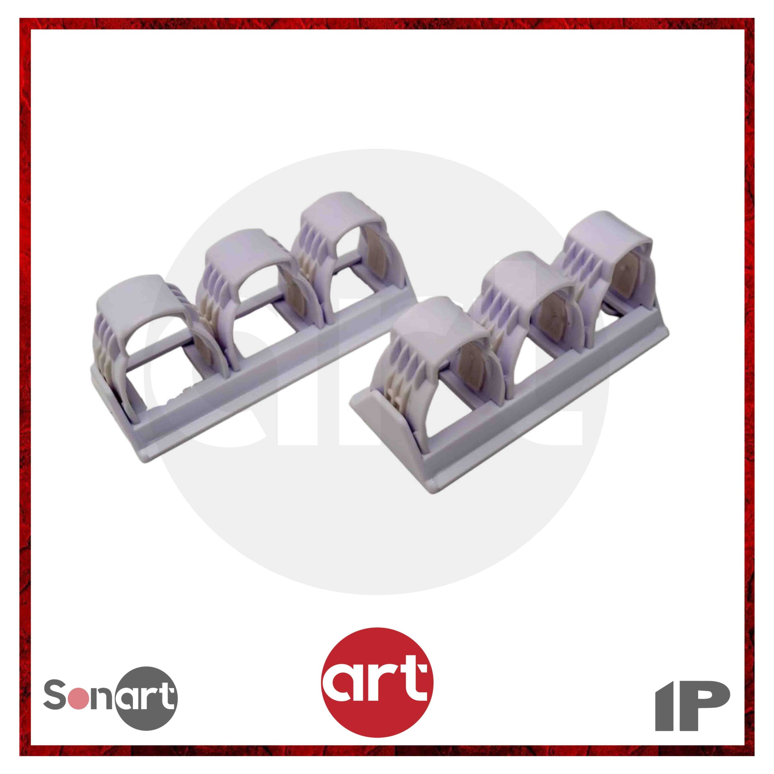Soporte para Mazos de Bombo adhesivo blanco