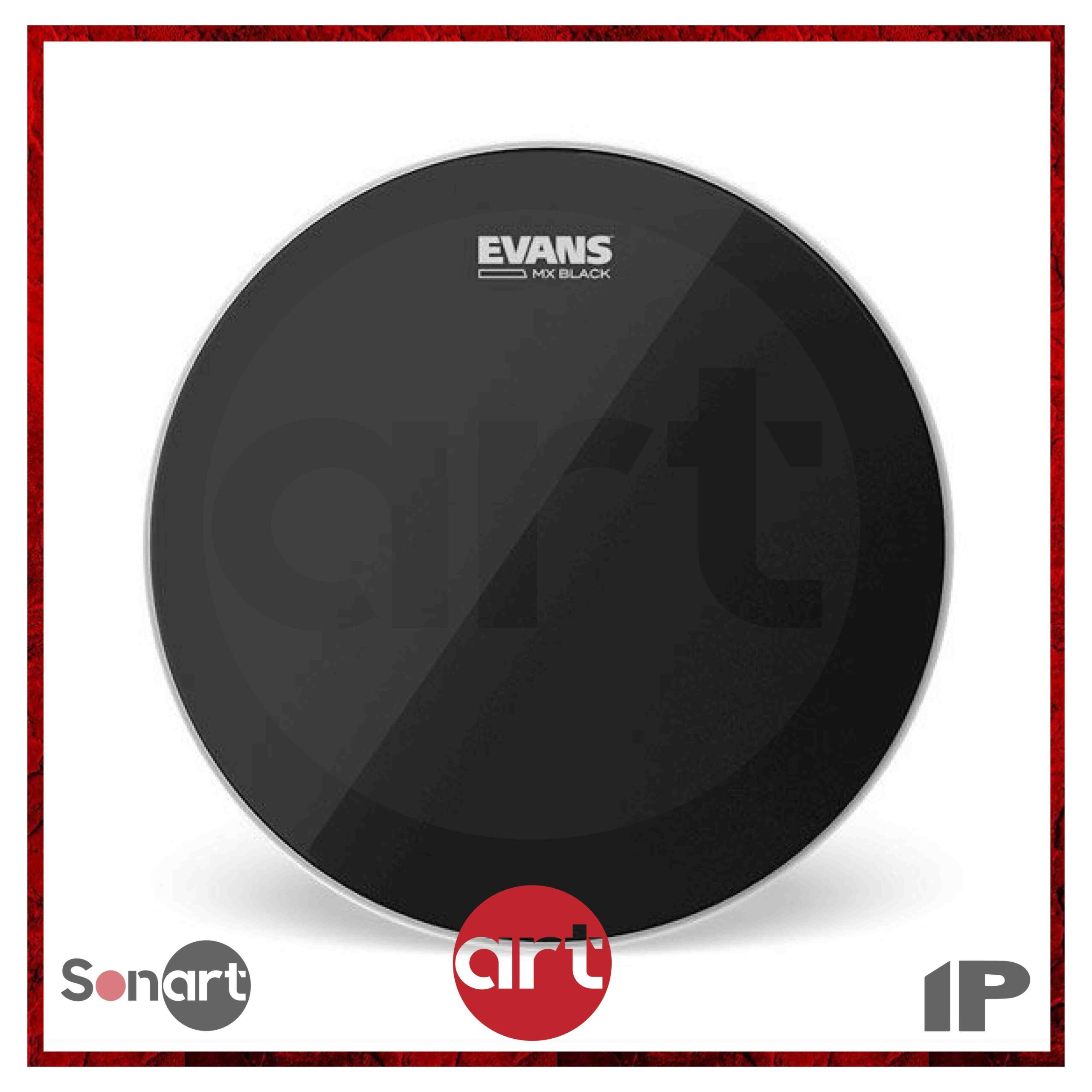 Parche Evans Mx Black para Multi-Tenor 12"
